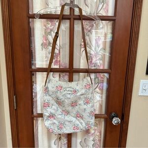 Cath Kidston Floral Crossbody Bag - Cream and Pink